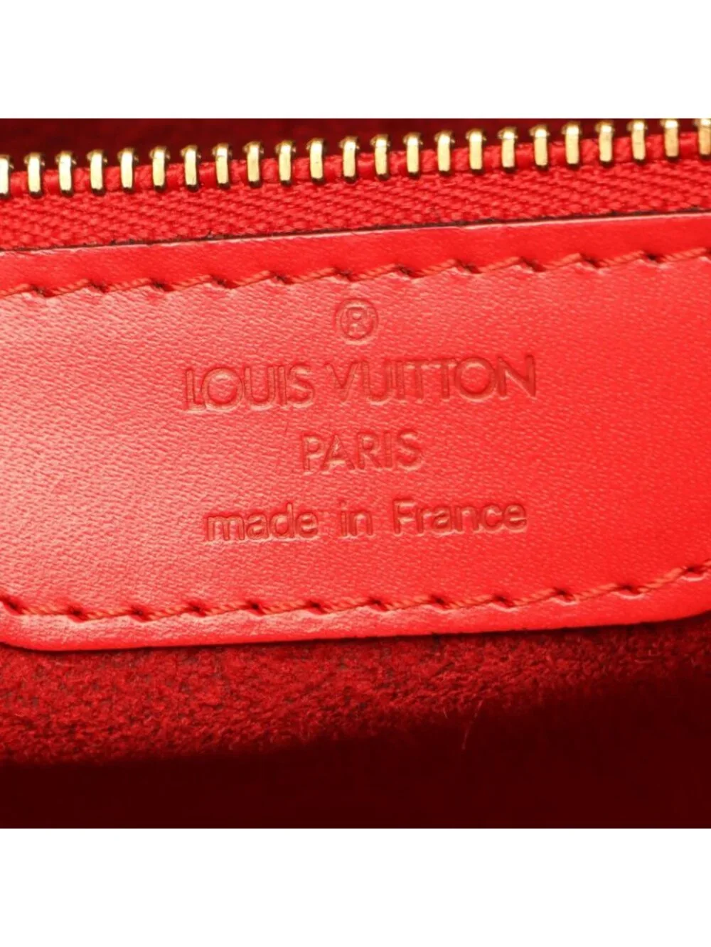 Louis Vuitton Shoulder Bag Saint Jacques Shopping Castien Red Leather